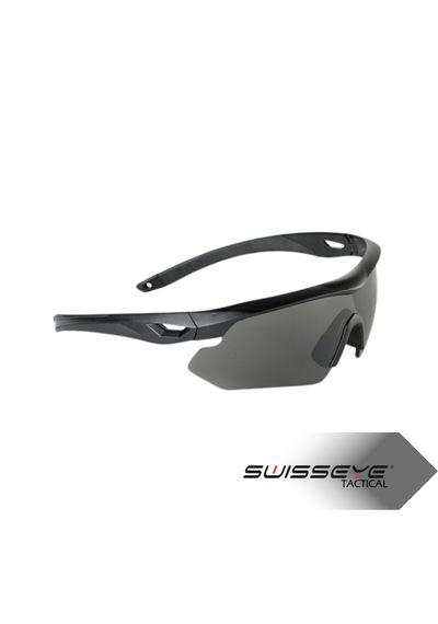 Swisseye Nighthawk 40291 Kulaklık Uyumlu 3 Lensli Taktik Gözlük Siyah