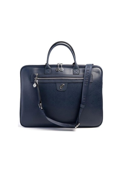 Silver & Polo Silver Polo Lacivert - Lacivert Düz Kadın Laptop Ve Evrak Çantası Sp1175