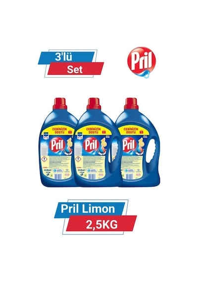 Pril Limon 2.5 Kg 3'lü Set set-hnkdtj-5207-6156