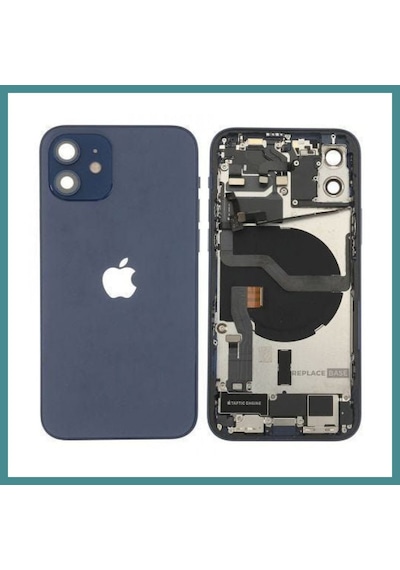 Trendexa Apple iPhone Uyumlu 12 Uyumlu Full Dolu Kasa Lacivert Mac