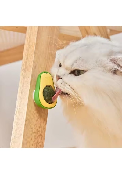 Doğal Kedi Nanesi Avokado Oyuncak 360 Döner Catnip & Kedi Çimi
