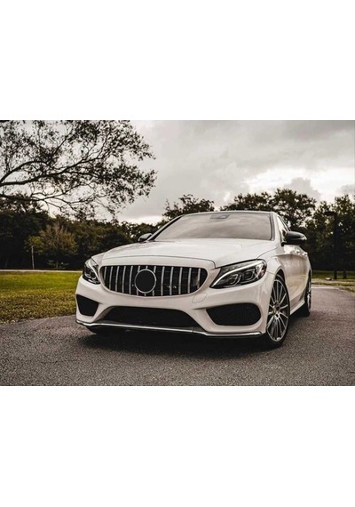 Mercedes W205 C Serisi Silver Gtr Ön Panjur Izgara Böbrek C180