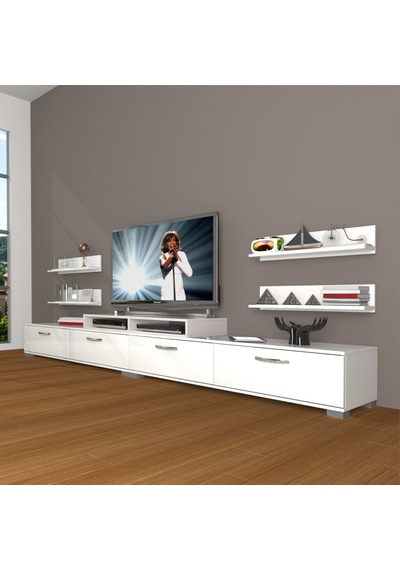 Decoraktiv Ekoflex 360r Slm Tv Ünitesi Tv Sehpası Beyaz