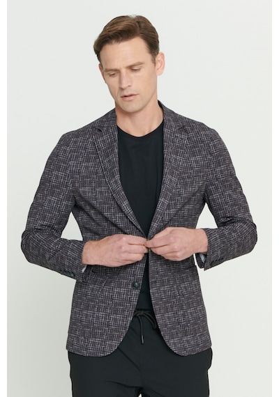 Ac&Co / Altınyıldız Classics Erkek Bordo Slim Fit Dar Kesim Mono Yaka Kazayağı Desenli Ceket Bordo Ac&Co / Altınyıldız Classics Erkek Bordo Slim Fit Dar Kesim Mono Yaka Kazayağı Desenli Ceket Bordo