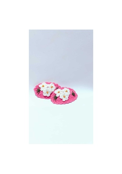 Vintage Şık Tasarım Çocuk Yaka Ve Toka Seti Yeni Trend Pembe Çok Renkli