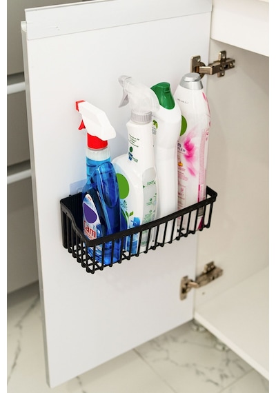 Banyo Yapışkanlı Banyo Rafı, 2'li Banyo Düzenleyici, Duş Rafı Organizer Şampuanlık, Plastik