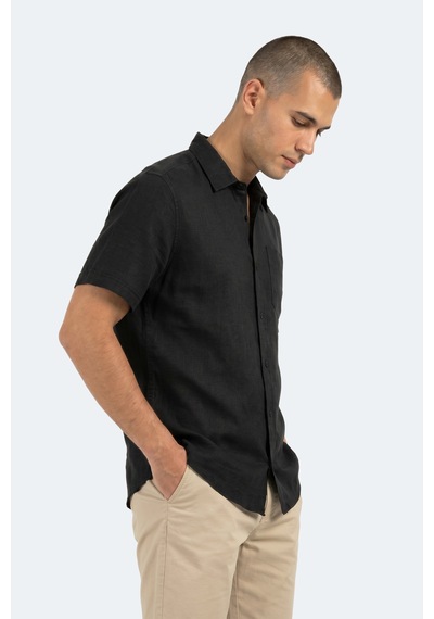 Slazenger Kırtıda Erkek Siyah Gömlek