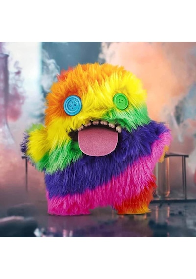 Fuggler Laboratory Misfits Seri 1 Komik Çirkin Canavar Peluş - 23 Cm - Oogah Boogah Çok Renkli