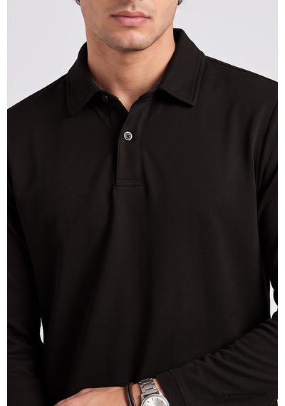 Tommy Life Acı Kahverengi Rahat Form Basic Erkek Polo Yaka T-shirt - 88512