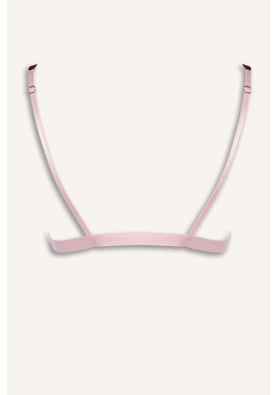 Defacto Dantel Detaylı Saten Kapsız Pedsiz Balensiz Bralet G1139ax26spbr205 Bordo-br205