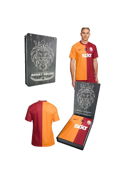 Gsstore Galatasaray 23-24 Parçalı Forma Kişiye Özel Ahşap Kutulu 001