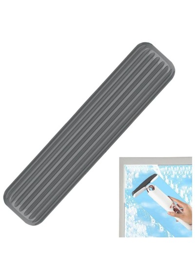 Taşınabilir Mini Çekpas Mop Pratik & Çizmez Süngerli Yüzey Temizleyici Beyaz - Gri