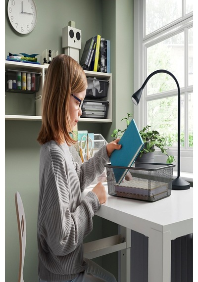 Ikea Koyu Gri Pratik Saklama Kutusu 20x30x10 Cm Oyuncak Düzenleyici Çocuk Odası