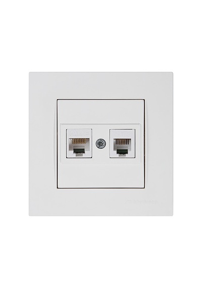 Mutlusan Rita Telefondata Priz Rj12 Cat5e Beyaz