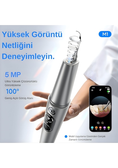 Npo M1 5mp Kameralı Uv'li 5 Modlu Ultrasonic Diş Beyazlatma Tartar Plak Diş Taşı Temizleme Cihazı