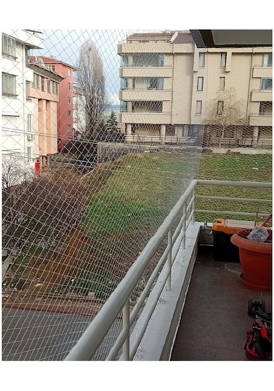 2x2 Metre Kedi Filesi Balkon Filesi Sık Dokuma Kalın Kuş Filesi 2