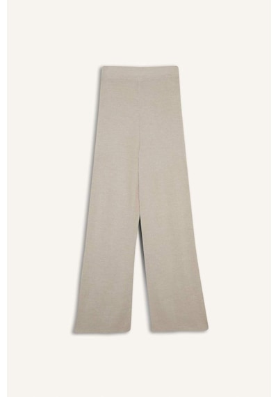 Defacto Regular Fit Basic Düz Beli Lastikli Düz Paça Triko Pantolon D6912ax25wnbg300 Bej-bg300