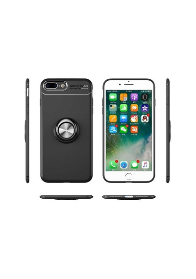 Apple Uyumlu iPhone 7 Plus Kilif Yüzüklü Magnetli Ravel Case 389754122