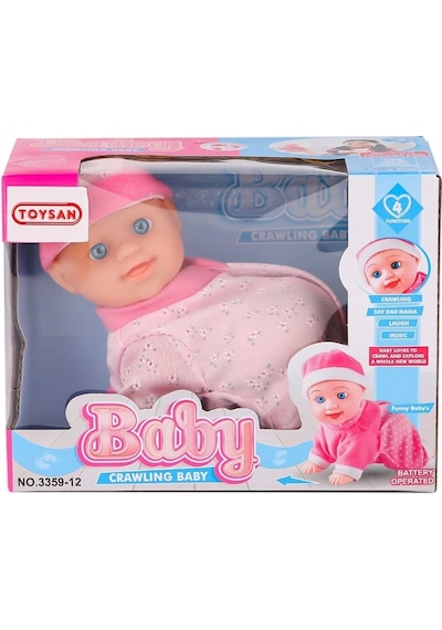 3359-12 Emekleyen Sesli Bebek -toysan Oyuncak