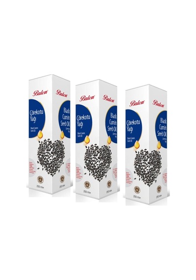 Balen Çörekotu Yağı Soğuk Pres 3 x 250 ML (Yerli)