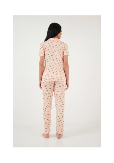 Lela Bayan Pijama Takımı 65750101y Somon
