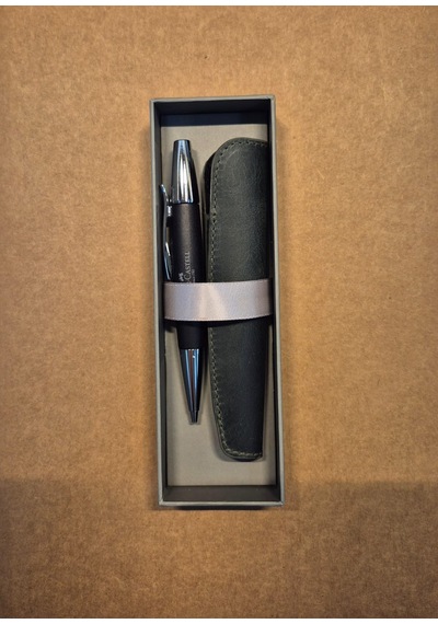 Faber Castell E-motion 1.4mm Parlak Krom/ahşap Siyah