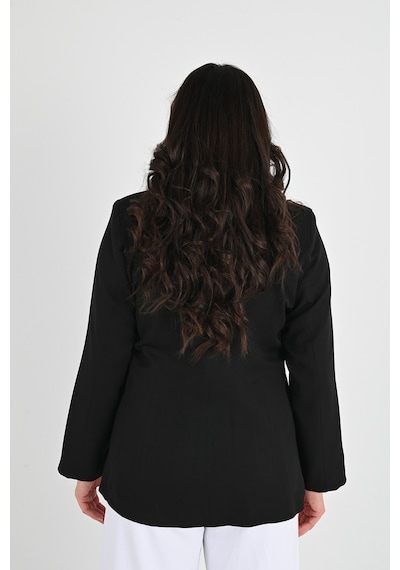 Kadın Astarlı Büyük Beden Blazer Ceket 0101-1 001