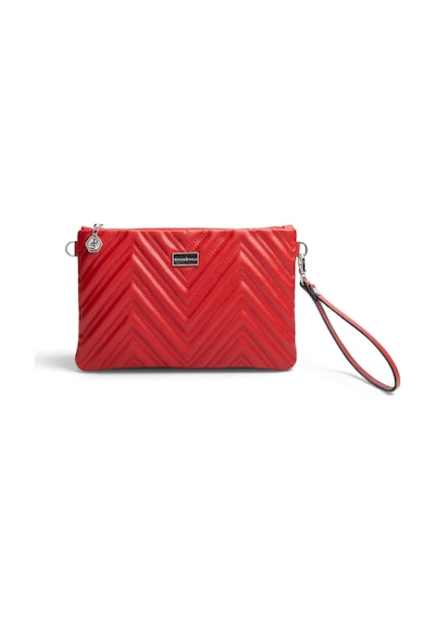 Silver Polo Kırmızı - Kırmızı Kapitone V Kadın Portföy Ve Clutch El Çantası Sp1250