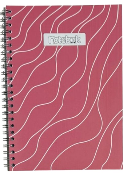 A5 Spiralli Pembeli Defter 40 Yaprak 3'lü Tamamı Çizgisiz