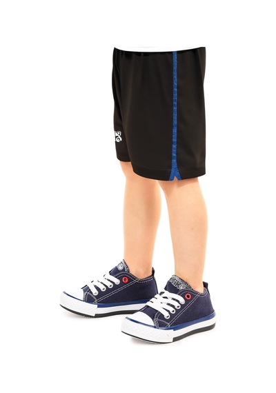 Kiko Kids Tinna Bağcıklı Erkek Bebek Keten Spor Ayakkabı Lacivert