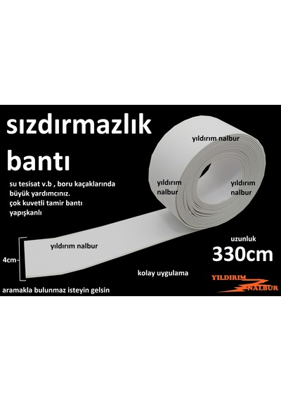 Su Sızdırmazlık Bantı 3.3mt Temir Bantı Su Kaçak Bant Kuvetli Yap