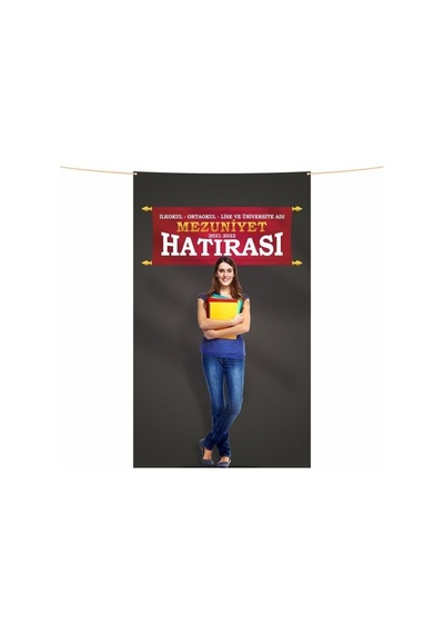 Mezuniyet Hatırası Pankartı-12- 150x250 Cm Tek Ebat