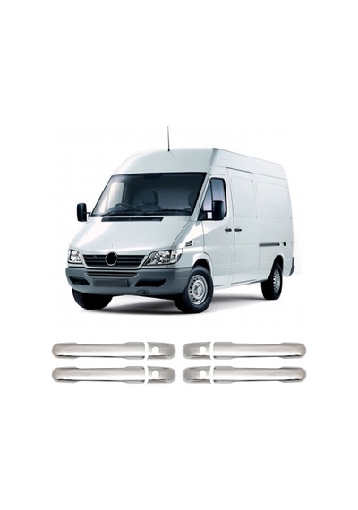 Mercedes Sprinter W901 Uyumlu 1995-2006 Krom Kapı Kolu 4 Kapı Paslanmaz  Çelik