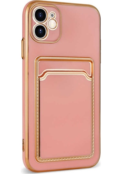 Zeyline Apple Uyumlu iPhone 11 Zore Bark Kartlıklı Kapak-lila
