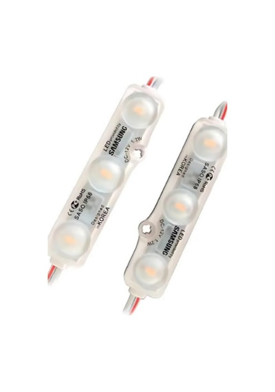 12 Volt 3 Lensli Samsung Modül Led Gün Işığı 10 Adet