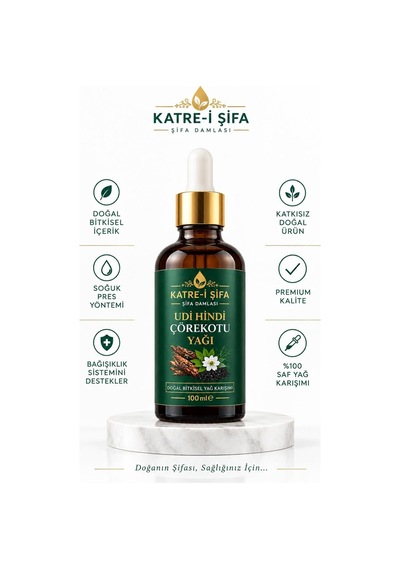 Katre-i Şifa Udi Hindi & Çörekotu Yağı Doğal Kadim Bitkisel Yağ Karışımı 100 Ml