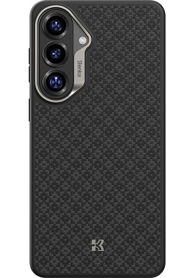 Galaxy Uyumlu S26 Uyumlu Kılıf M-safe Şarj Özellikli Benks Armorpro Armorgrid Serisi Kevlar Kapak Siyah Siyah