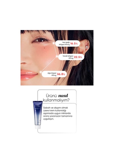 Retinol Ve Bakuchiol İçeren Kırışıklık Ve Leke Kremi Retinol Shot 500 Iu Cream 50 Ml