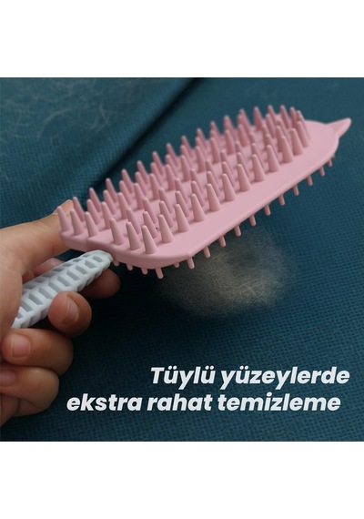 Silikon Tüy Toplayıcı Tarak, Kedi Tarağı, Kedi Fırçası, Evcil Hayvan Bakım Tarağı, Tüy Temizleme Fırçası,