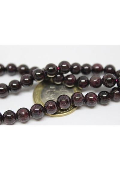 Lal Granat Garnet Taşı Yarım Dizi 7mm 18cm Uzunluğundadır Çok Renkli