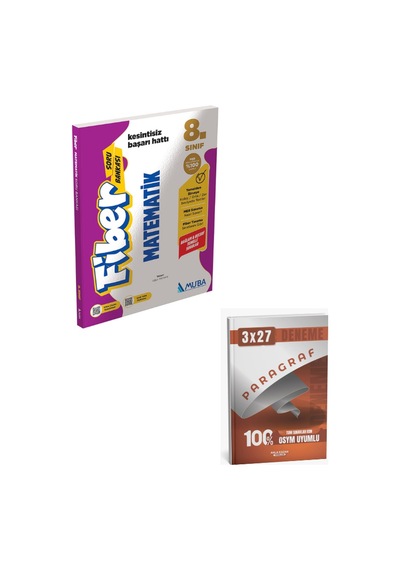 Muba 2027 8. Sınıf Matematik Fiber Soru Bankası+ Anla Kazan Paragraf