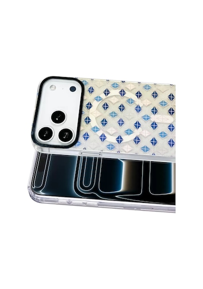 Onegif Apple İphone 17 Pro Max Desina Magsafe Kapak - Desen 4 Şeffaf