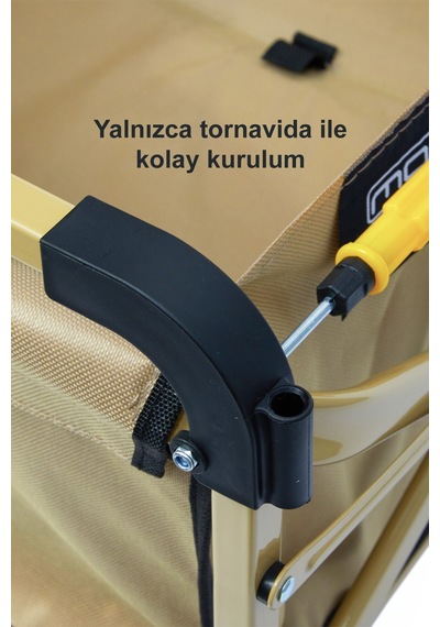 Gölgelikli Kamp Arabası Katlanır, Frenli Ve Geniş Tekerlekli