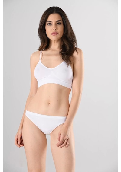 Miss Fit 1315 İnce Askılı Büstiyer Beyaz