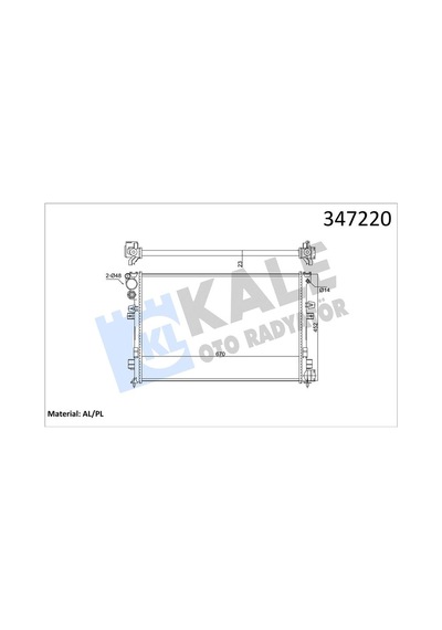 Kale-radyator Radyatör Jumpy-expert-scudo-p806 1.8i-2.0i 8v-2.0i 16v Al/mknk 347220 1301.w2 1301.w4 1301.p2 1301.p3
