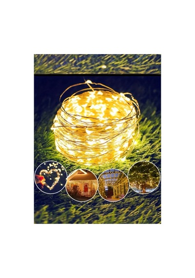 2 Metre 20 Ledli Pilli Günışığı Tel Peri Işık Yılbaşı Ağacı Aydınlatması Diğer