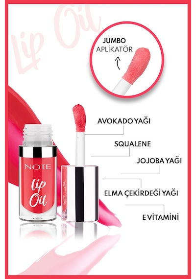 Lip Oil Dudak Parlatıcısı - 40 Sugar Red - Kırmızı Diğer