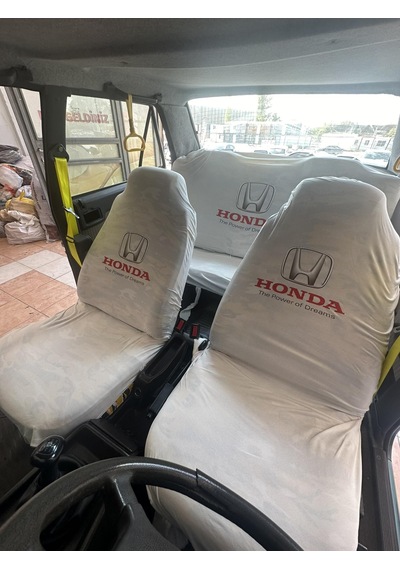 Honda Baskılı Oto Servis Kılıfı Beyaz Beyaz