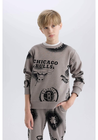 DeFacto Erkek Çocuk NBA Current Teams Bisiklet Yaka Sweatshirt Y4130A624WNGR323 DeFacto Erkek Çocuk NBA Current Teams Bisiklet Yaka Sweatshirt Y4130A624WNGR323