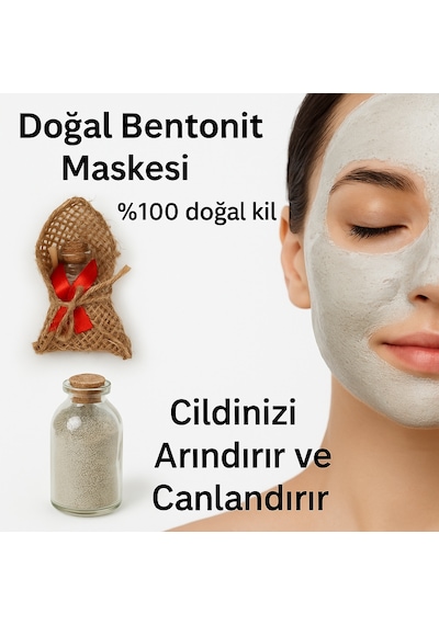 Veranative Gözenek Sıkılaştırıcı ve Siyah Nokta Karşıtı Doğal Bentonit Toz Kil Maskesi 25 ML